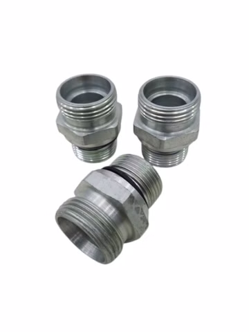3x Metall Verschraubung Adapter Hydraulik Pneumatik
