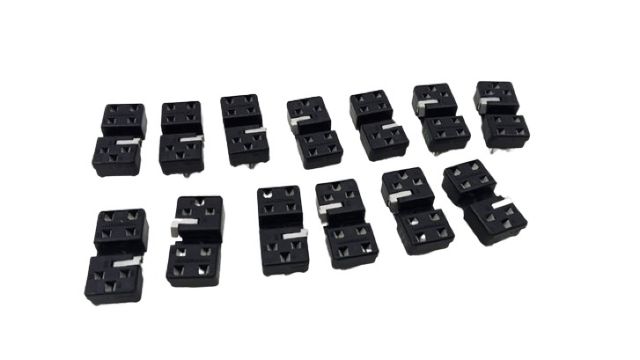 13x Matsushita 277 Relay Socket Plug-in Socket PCB Mount