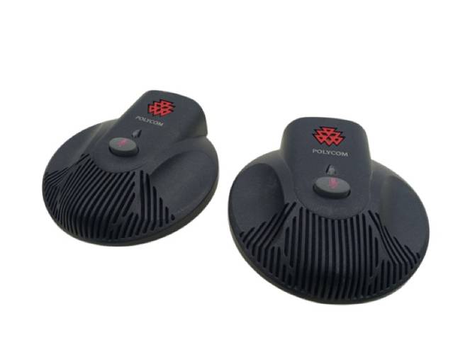2x Polycom 2201-07155-605 SoundStation2 Microphone