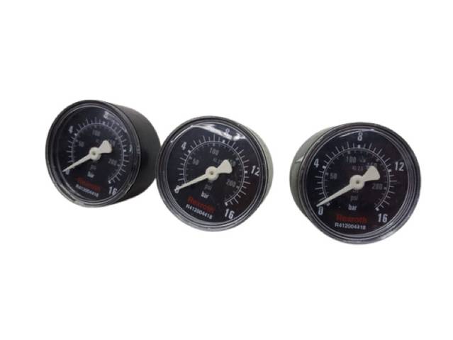 3x مقياس ضغط Rexroth R412004418 من 0 إلى 16 بار