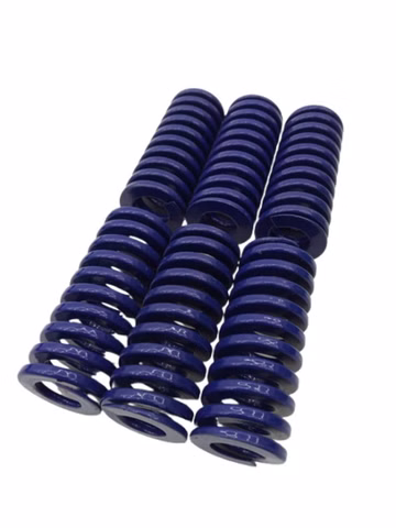 6x Druckfeder Satz Blau Stahlfedern