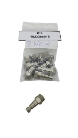 8x 1823386019 Штекер пневматического быстрого соединения Ø6 1 823 386 019