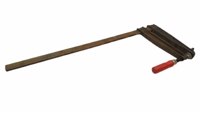 Schraubzwinge Stahl Spannzwinge mit Holzgriff 