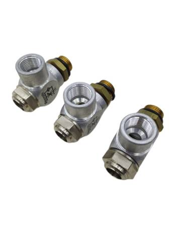 3x Rexroth Throttle Check Valve Plug-in Fitting