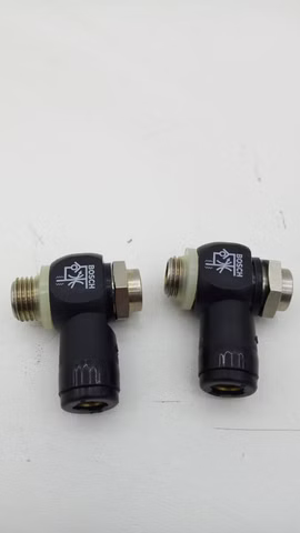2x Bosch 8,5/16 Steckverschraubung Pneumatik Winkelverbinder