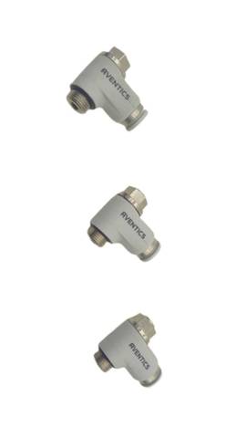 3x Aventics R412010586 G1/8 Ø6 صمام تخفيض التدفق