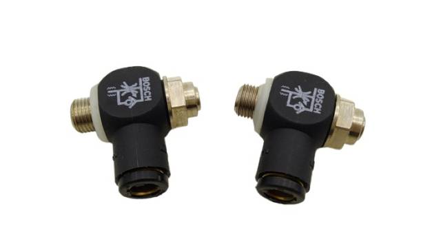 2x Bosch Pneumatic Throttle Check Valve Angle Design