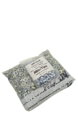 100x MiniTec M08x13 21.1351/0 Square Nuts