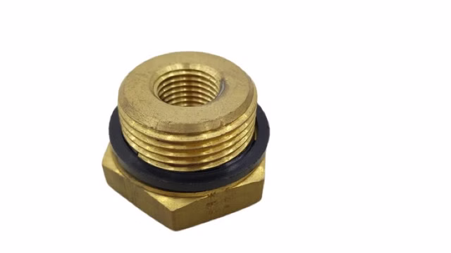 1823391304 Reduzierstück G1 AG x G1/2 IG Messing mit Dichtung