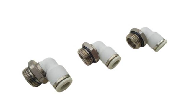 3x 2122010120 G1/2 Ø10 Angle Fitting Hose Connection