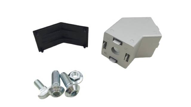 Rexroth 3 842 538 702 угловой соединитель CS45 G45x45, серебристый