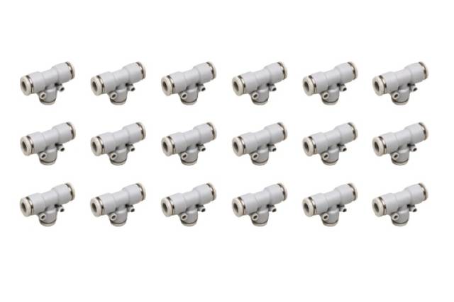 18x Rexroth 8 Pneumatic T-Connector Plug-in Connection Compressed Air