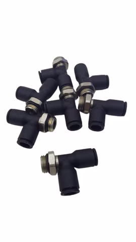 7x Legris Pneumatik Winkelanschluss Steckverbinder L Form