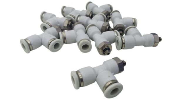 10x Rexroth M5-G1/4 Ø6mm L Fitting Connectors