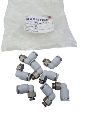 8x Aventics 2122008180 Elbow PV Pneumatic Connector