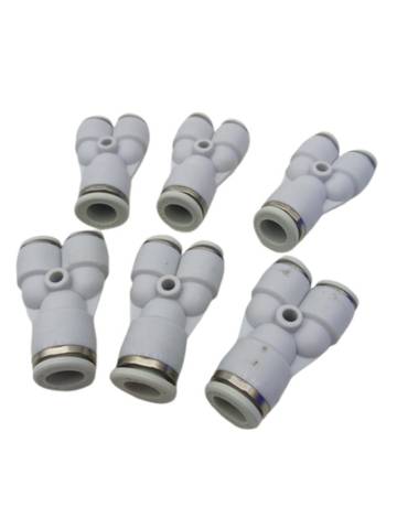 5x Rexroth R412005082 Y-plug connectors for pneumatics