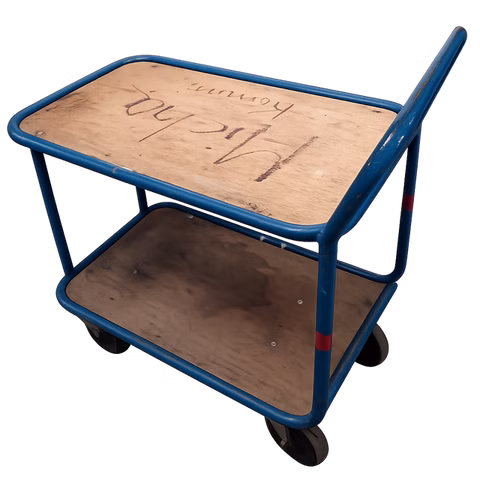 Etagenwagen Rollwagen 2 Ebenen 82x50x98,5cm