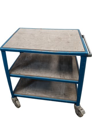 Workshop Cart Trolley 3 Levels Power Outlet 76.5x49.5x77cm