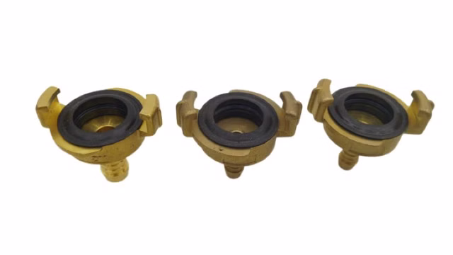 3x GEKA Schlauchkupplung Tülle 3/8 Zoll Messing