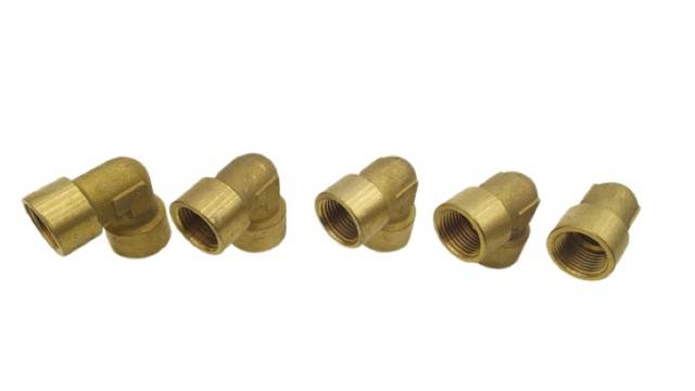 5x Brass Elbow Fitting 90 Degree Female Thread