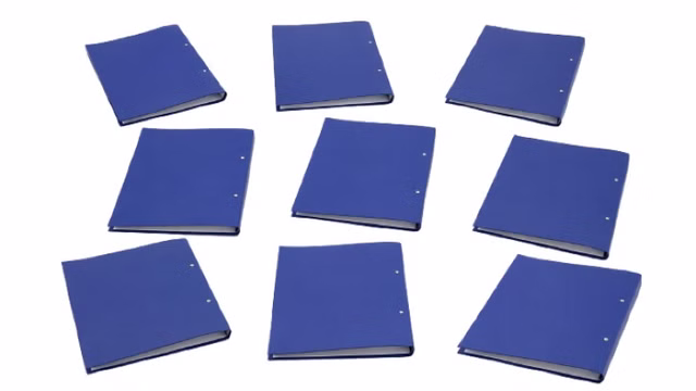 9x Leitz 4210-00-35 Ringordner DIN A4 Blau 2-Ring