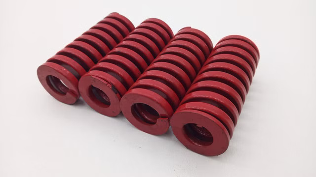 4x Druckfeder H72 Ø10x25mm Zylindrische Schraubenfeder
