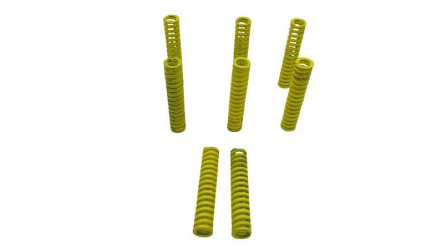 8x Compression Spring H72 Ø9x5mm Cylindrical Coil Spring