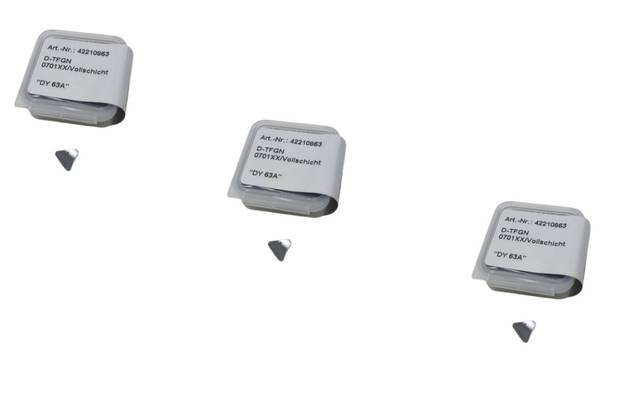 3x Lach Diamond 42210863 D TFGN 0701X Indexable Insert