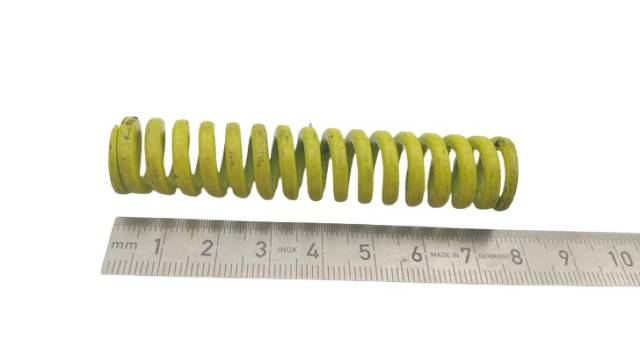 13x Steel Yellow Compression Spring approx. 80 mm Industrial