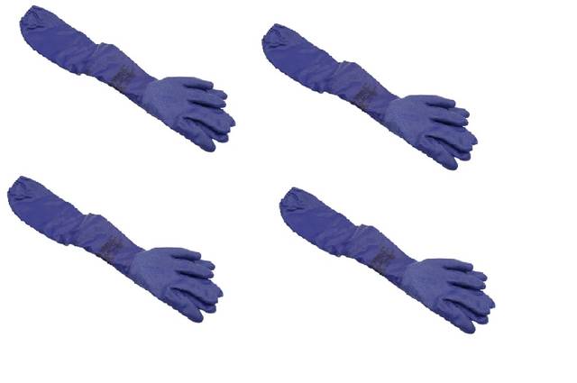 4x Showa NSK26 Chemical Protection Gloves Size 10 Gloves