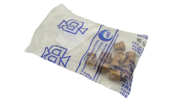 10x IBP 3241 Brass Reducing Nipple 3/8 Inch - 1/4 Inch