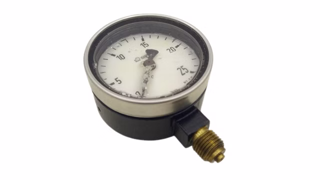Manometer 0–25 bar Radial Messgerät mit Gewindeanschluss
