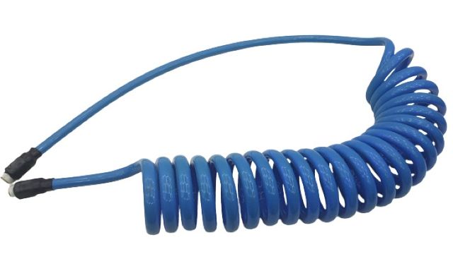 Compressed Air Spiral Hose with Outer Thread