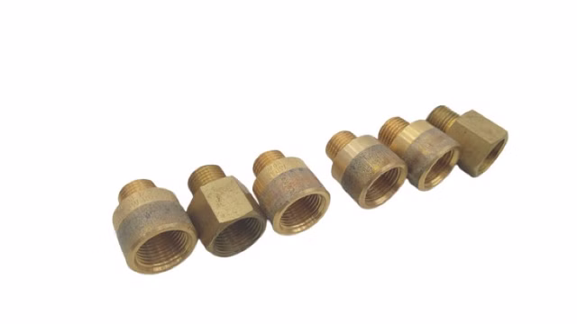 6x Viega 322 540 Rotguss Gewindemuffe 1/4 x 3/8 322540