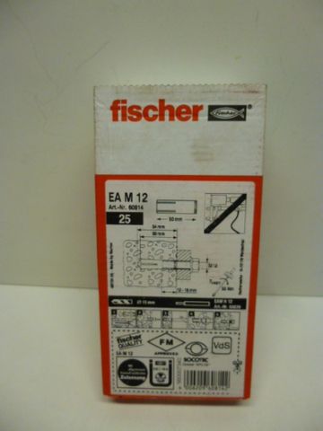 Fischer EA M12 Drive-in Anchor 25 Plug-in Anchors
