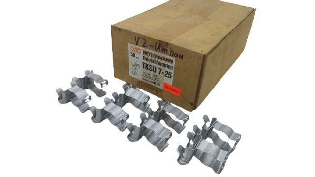 50x OBO Bettermann TKSU 7-25 مشابك حاملة مجلفنة 1484311