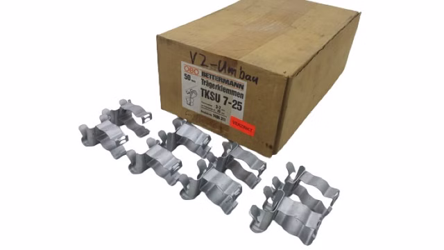 50x OBO Bettermann TKSU 7-25 galvanized beam clamps 1484311