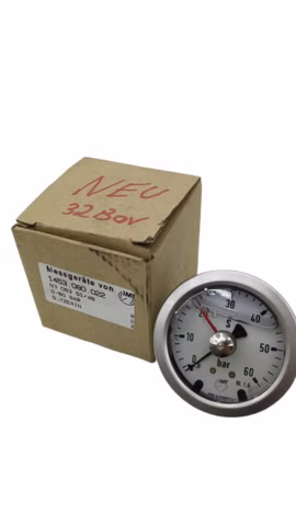 IMT 1453.080.022 Glyzerin Manometer 0-60 bar Druckmanometer