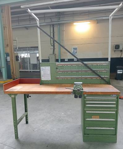 Профессиональный верстак Garant Hoffmann 2000 mm + тиски Leinen E 125