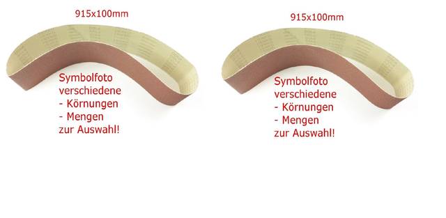 2x Sanding Belt 915x100mm Grit 36
