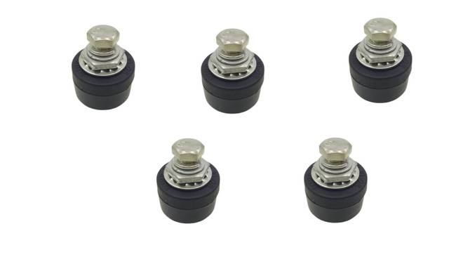 5x Panel Mount Socket 9 mm Stem 10 to 25 mm² Welding Connection