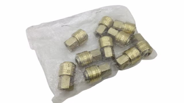 10X Druckluft Schnellkupplung 1/4 Zoll IG Messing 