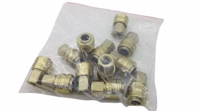 12x Druckluft Schnellkupplung Innengewinde Messing