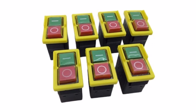 7x CK-1 EIN AUS Wippschalter Schalttafel Einbau 6(4)A 250VAC