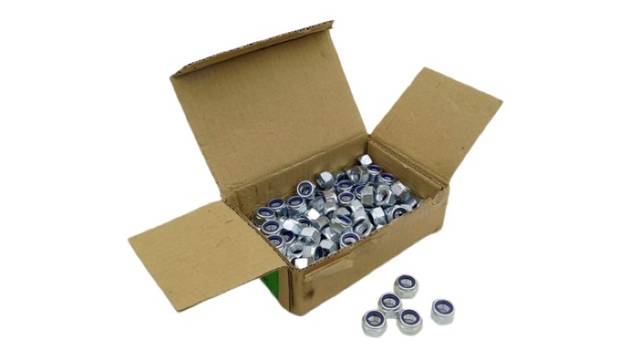 100x Reyher Stop Nuts M12 DIN 985 Cl. 8 Galvanized Lock Nuts