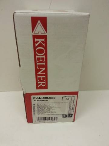 Koelner FX-N-08L080 Nail Plug Dowel 50 Pieces