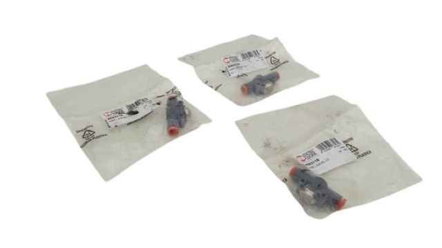 3x Metal Work 9063116 VSR L 6-6-SIL CC صمام 6mm
