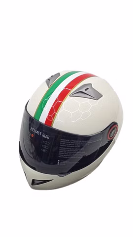 Soxon ST-666 Imola-Creme Integralhelm Helm Gr. XS