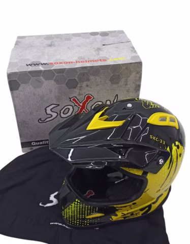 Soxon SKC-33 Fusion Gelbes Kinder Crosshelm Gr. XXS 49-50cm