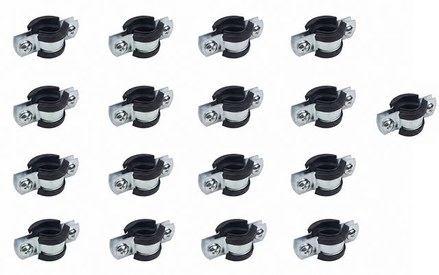 17X Walraven BLS 2S 15-19 3333019 EPDM Pipe Clamp M8